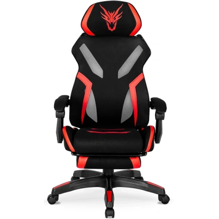 Fotel Obrotowy MAXIMO Czarny/czerwony