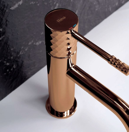 BATERIA UMYWALKOWA LUNGO DIAMOND MIEDŹ WYSOKA