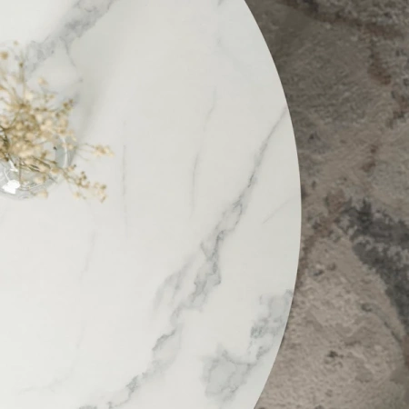 Stolik AGNES MAX Biały Marmur