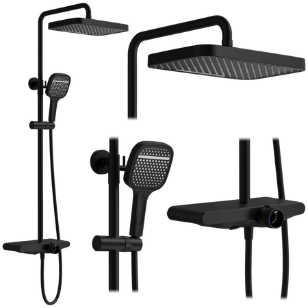 ZESTAW NATRYSKOWY BARI CZARNY