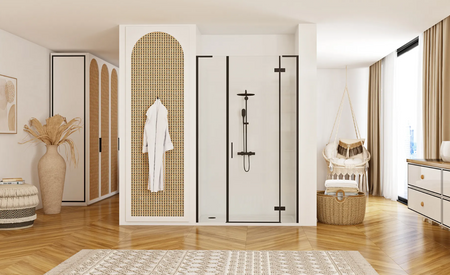 DRZWI PRYSZNICOWE HUGO BLACK 90