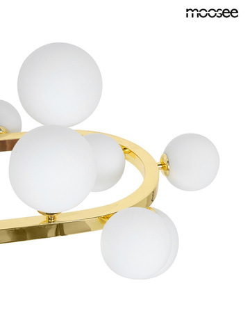 MOOSEE lampa wisząca ALURE OVAL 120       złota/mleczna