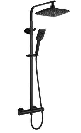 ZESTAW NATRYSKOWY TOM CZARNY TERMOSTAT