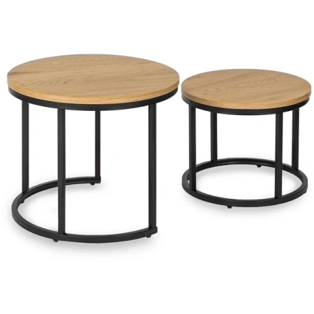 Zestaw Stolików DELIA Dąb Złoty