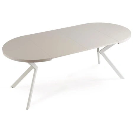 Stół DORIAN 80-160 cm Kaszmir/Biały