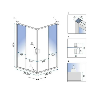 KABINA CITY BRUSH GOLD 80X80