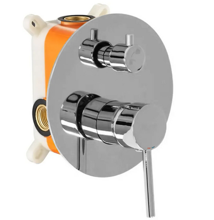 ZESTAW NATRYSKOWO-WANNOWY Z WYLEWKĄ LUNGO CHROM