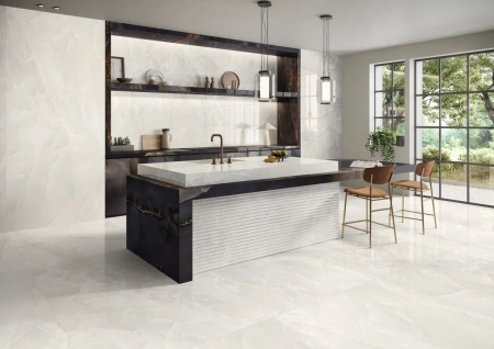 Emil Ceramica Tele Di Marmo TDM Onyx Ivory Full Lapp. Rett. 60x120