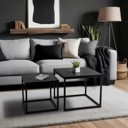 Zestaw Stolików TEVET Czarny