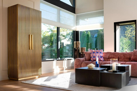 RICHMOND komoda IRONVILLE 191 cm - MDF, sklejka brzozowa, metal