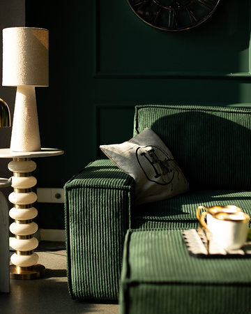 Narożnik PILLOW M prawy z funkcją spania  zielony