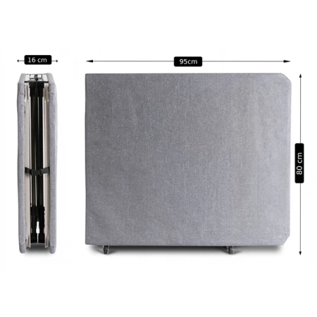 Łóżko Rozkładane VERITAS Szare