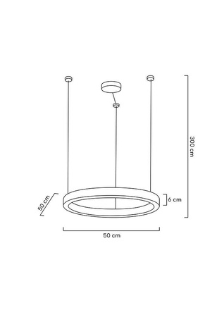 MOOSEE lampa wisząca RING LUXURY 50  złota