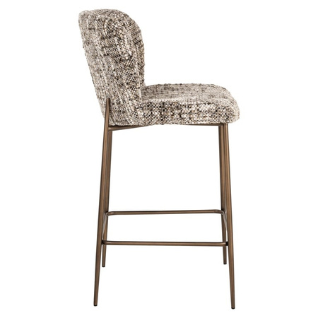 RICHMOND krzesło barowe ODARBY brązowe