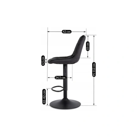 Hoker ARCOS 2 Czarny Welurowy