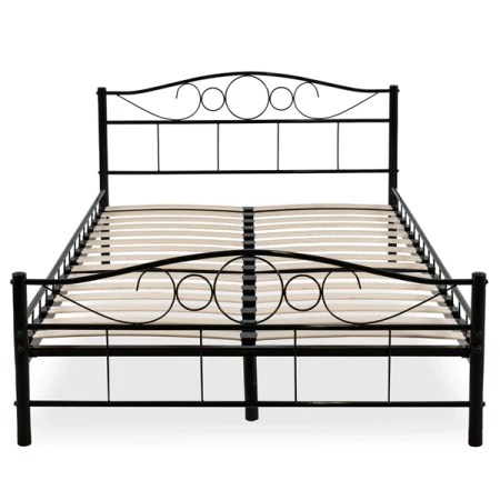 Łóżko 120x200 cm GRIFFIN Czarne