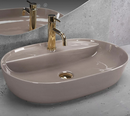 UMYWALKA AURA 61 BEIGE SHINY - NABLATOWA