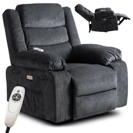 Fotel Masujący JASPER Ciemnoszary