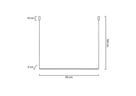 MOOSEE lampa wisząca OMBRE LEVEL 80  czarna