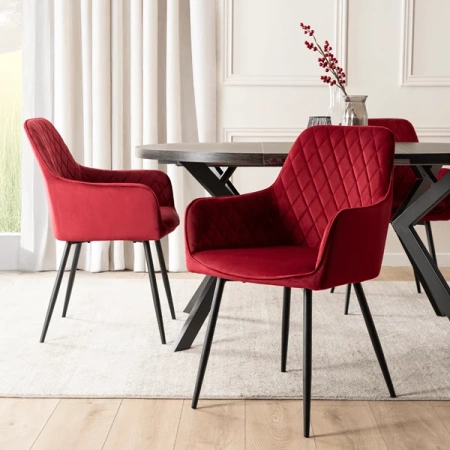 Krzesło BRESSO Bordowe