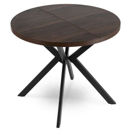 Stół LUGO 90-190 cm Orzech/Czarny