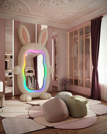 Lustro stojące BUNNY z oświetleniem LED   240x150 cm