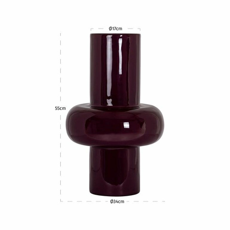 RICHMOND wazon ASHLYN L burgundowy