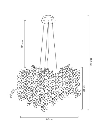 MOOSEE lampa wisząca RIVIERA 80 złota /   clear
