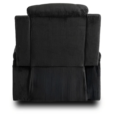 Fotel Masujący BOX Czarny Sztruksowy