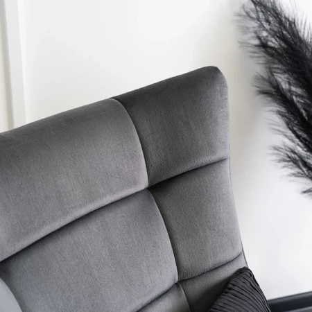 Fotel Bujany JACKSON Szary