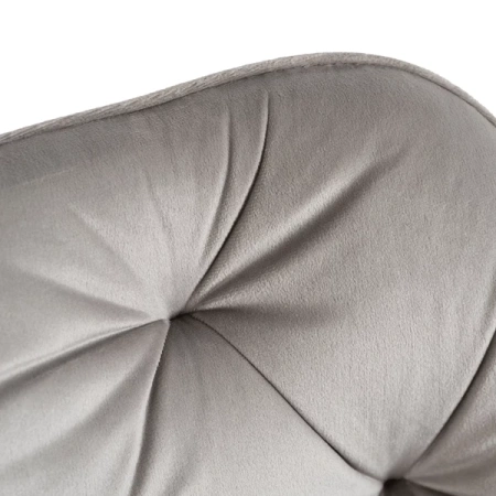 Fotel Obrotowy KONOR Szary Welurowy