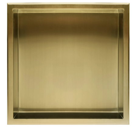 PÓŁKA WNĘKOWA 07 30x30x10 ZLOTY SZCZOTKOWANY