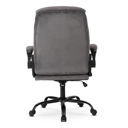 Fotel Obrotowy COMFORT Szary Welurowy