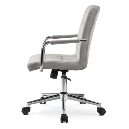 Fotel Obrotowy ASTRO Szary Welurowy