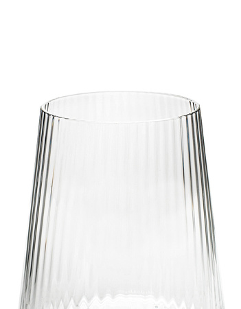 KARE komplet 4 szklanek RIFFLE 440ml      transparentny