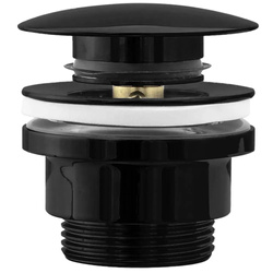 KOREK KLIK-KLAK UNIWERSALNY CZARNY METALICZNY