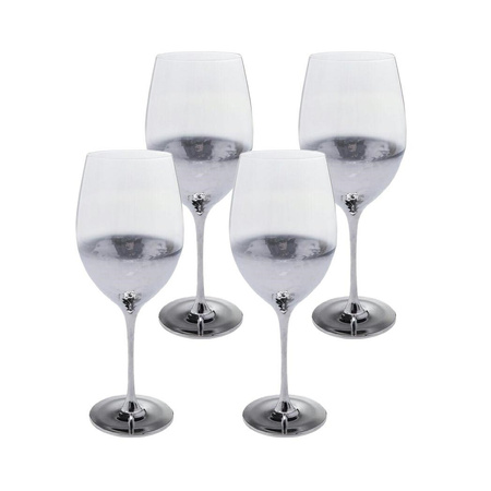KARE komplet 4 kieliszków do czerwonego   wina NIGHT SKY 400 ml