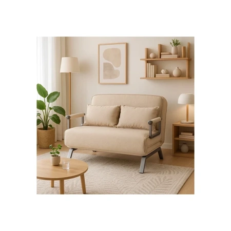 Fotel Dwuosobowy BART 2 Beżowy