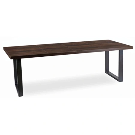 Stół TOMAS 130-230 cm Orzech/Czarny