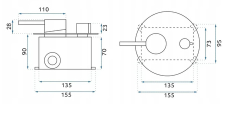 ZESTAW NATRYSKOWY PODTYNKOWY LUNGO TYTAN + BOX