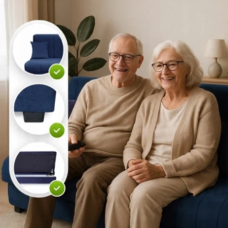 Sofa SIGMA Granatowa