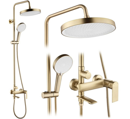 ZESTAW NATRYSKOWY MY2102-78GG VENETA ZŁOTY SZCZOTK