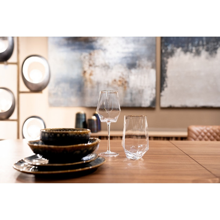 KARE komplet 4 szklanek DIAMOND RIM 510   ml