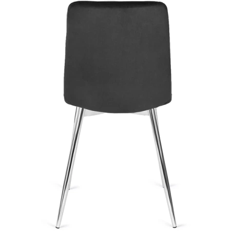 Krzesło CESAR Czarne Welurowe