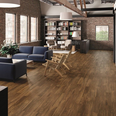 Emil Ceramica Elegant Sleek Wood Mohogany 15x90
