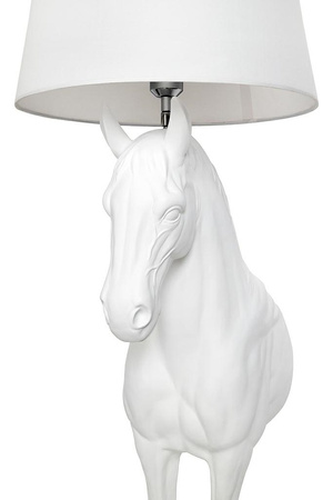 MOOSEE lampa podłogowa KOŃ HORSE STAND    S biała - włókno szklane