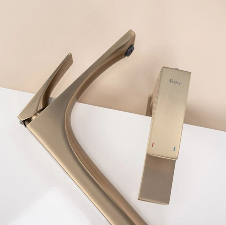 BATERIA UMYWALKOWA JOE ZŁOTA SZCZOTKOWANA WYSOKA