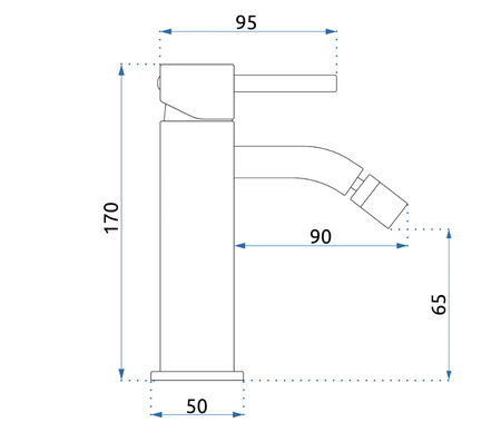 BATERIA BIDETOWA LUNGO BIAŁA