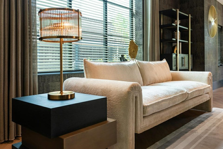 RICHMOND lampa stołowa LOIZA              szczotkowane złoto