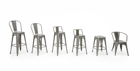 Krzesło barowe TOWER BACK 66 (Paris) metal